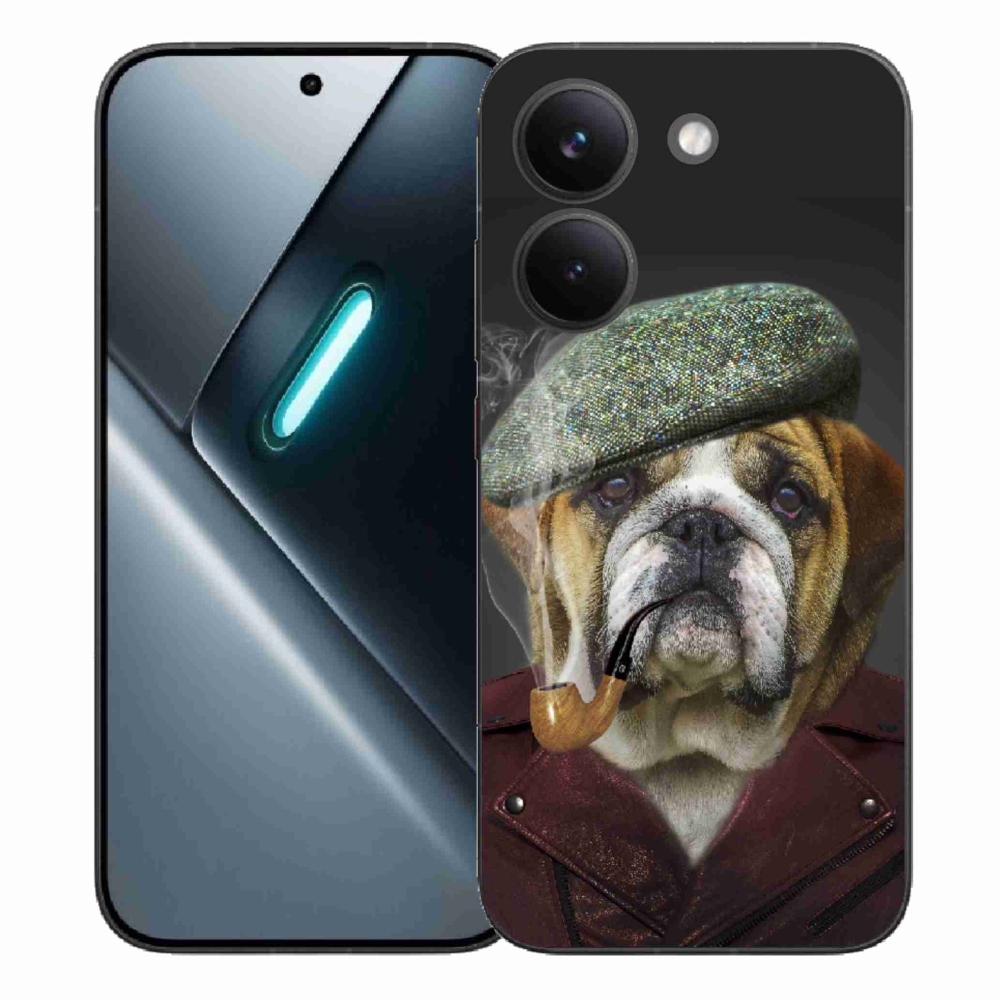 Gelový kryt mmCase na Xiaomi Poco X8 Pro - pes s fajfkou