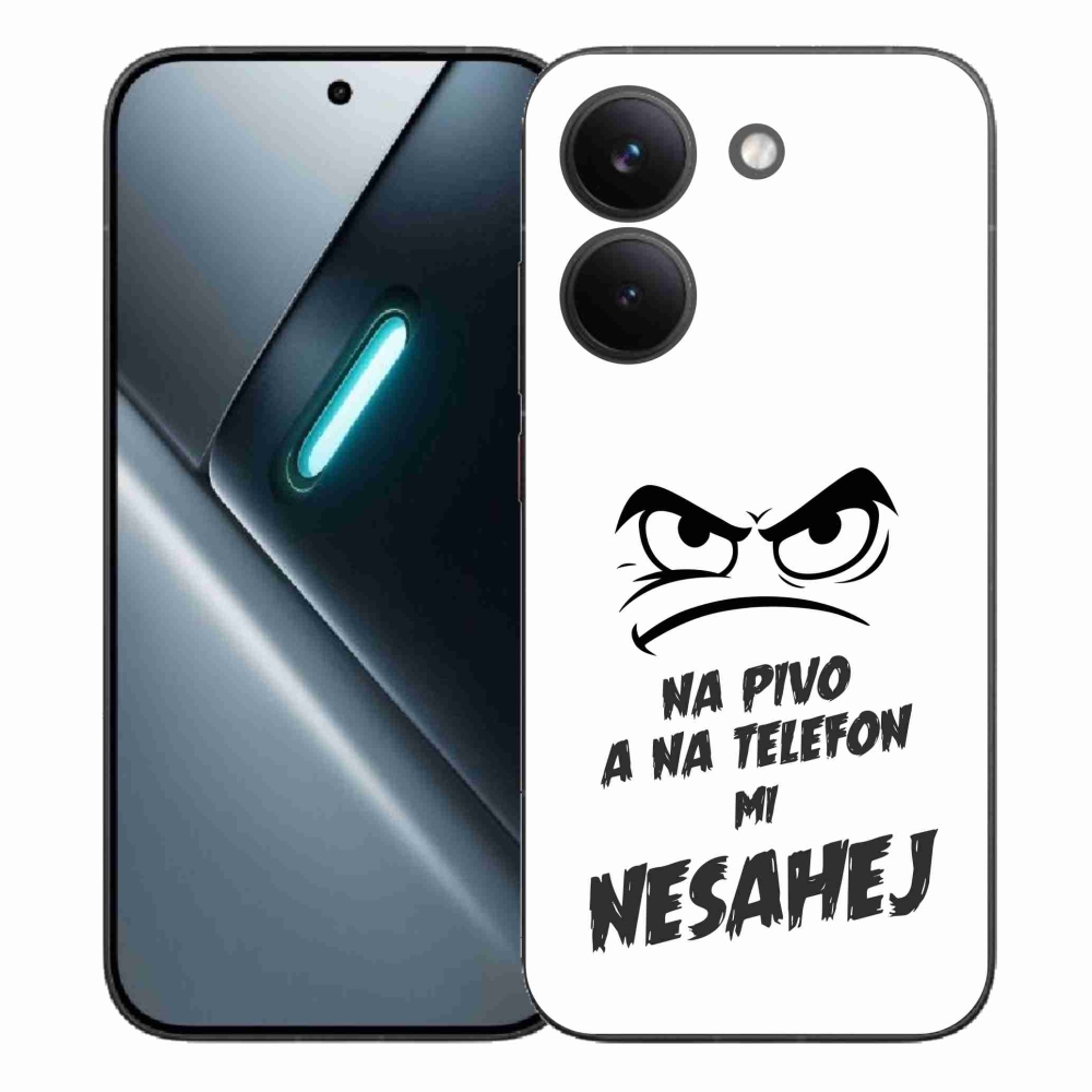 Gelový kryt mmCase na Xiaomi Poco X8 Pro - pivní motiv 2 bílé pozadí