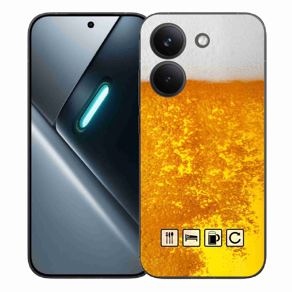 Gelový kryt mmCase na Xiaomi Poco X8 Pro - pivní motiv 3