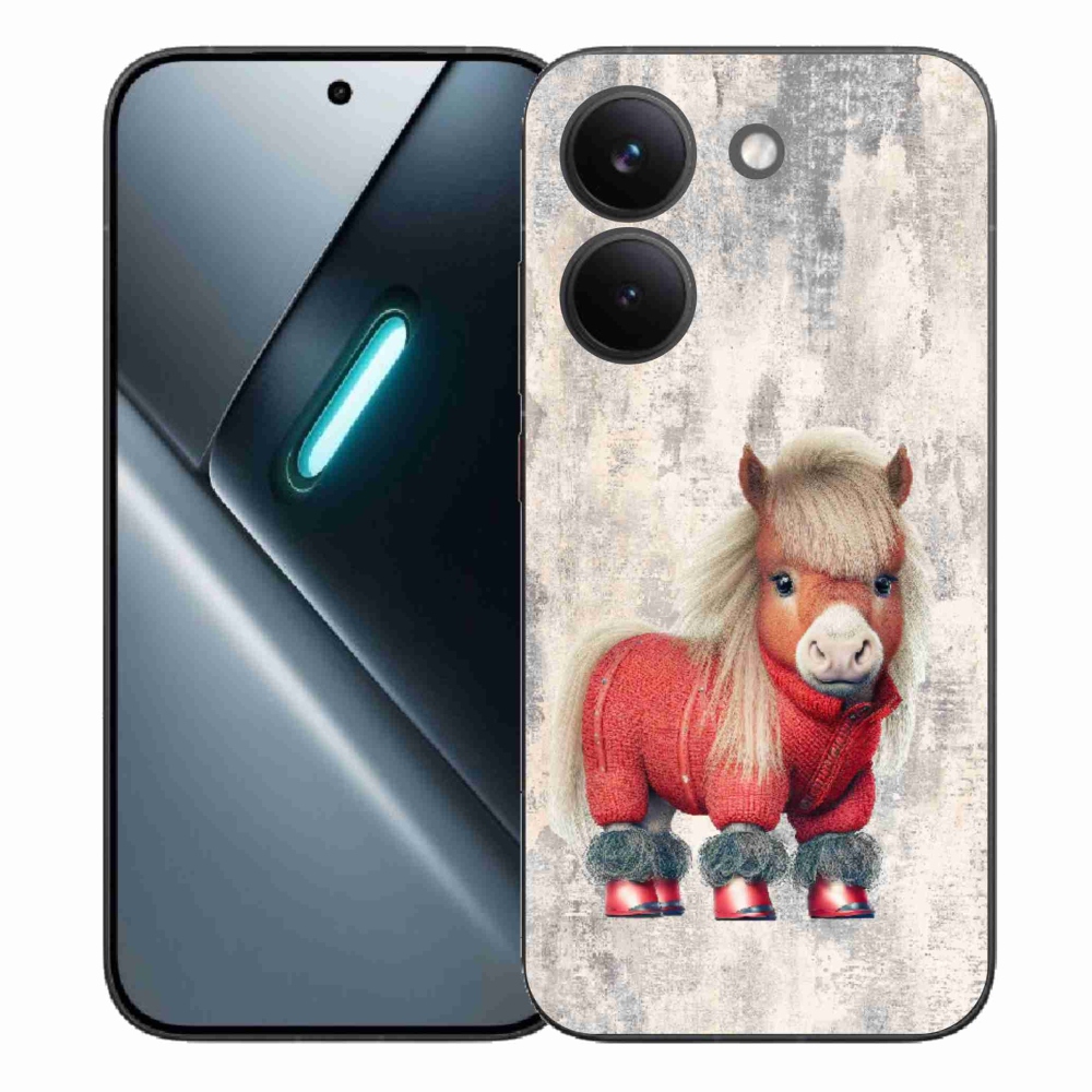 Gelový kryt mmCase na Xiaomi Poco X8 Pro - poník ve svetru