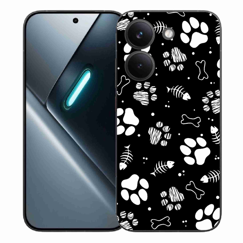 Gelový kryt mmCase na Xiaomi Poco X8 Pro - psí tlapky