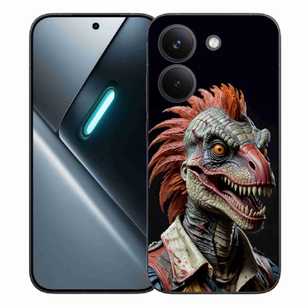 Gelový kryt mmCase na Xiaomi Poco X8 Pro - punk dinosaurus