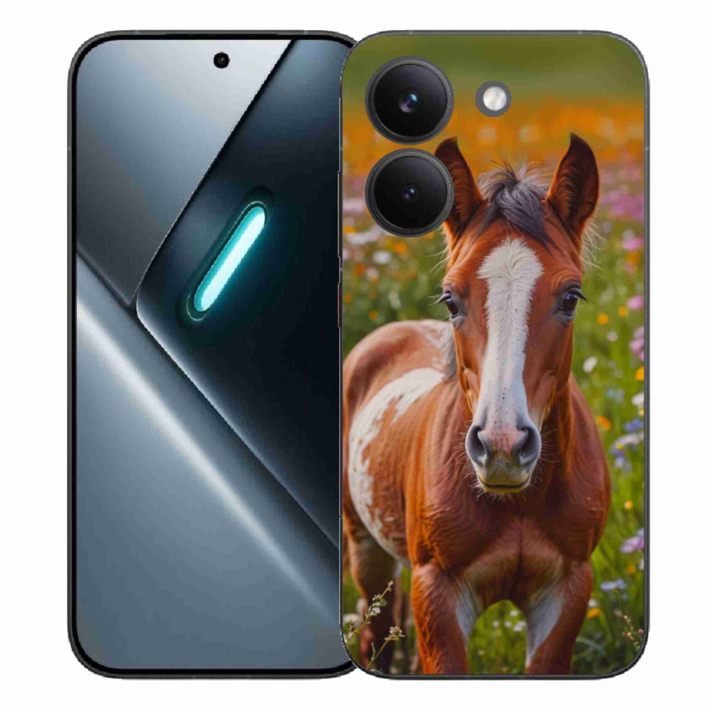 Gelový kryt mmCase na Xiaomi Poco X8 Pro - roztomilé hříbě
