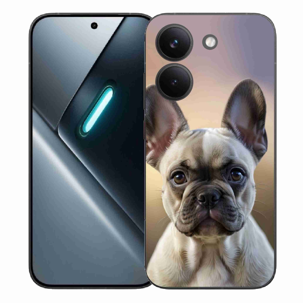 Gelový kryt mmCase na Xiaomi Poco X8 Pro - roztomilý francouzský buldoček