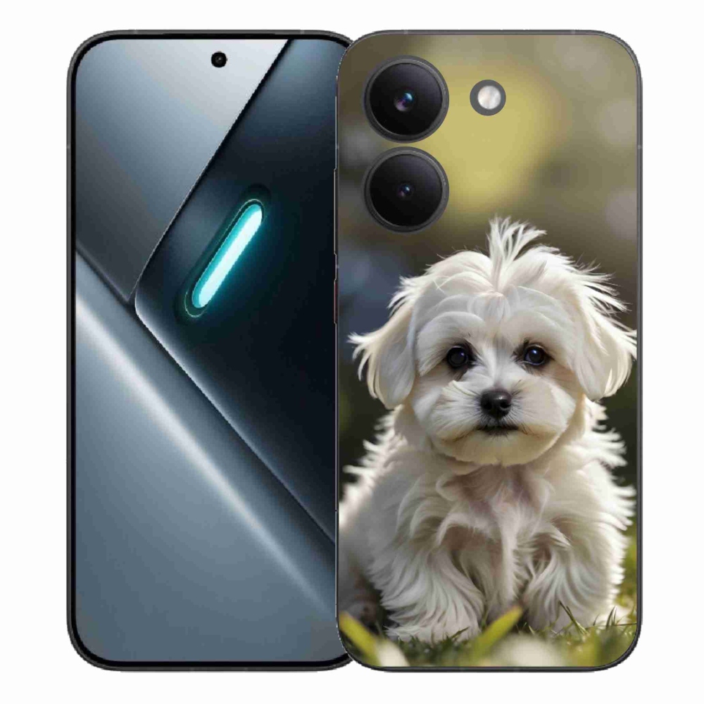 Gelový kryt mmCase na Xiaomi Poco X8 Pro - roztomilý maltézský psík