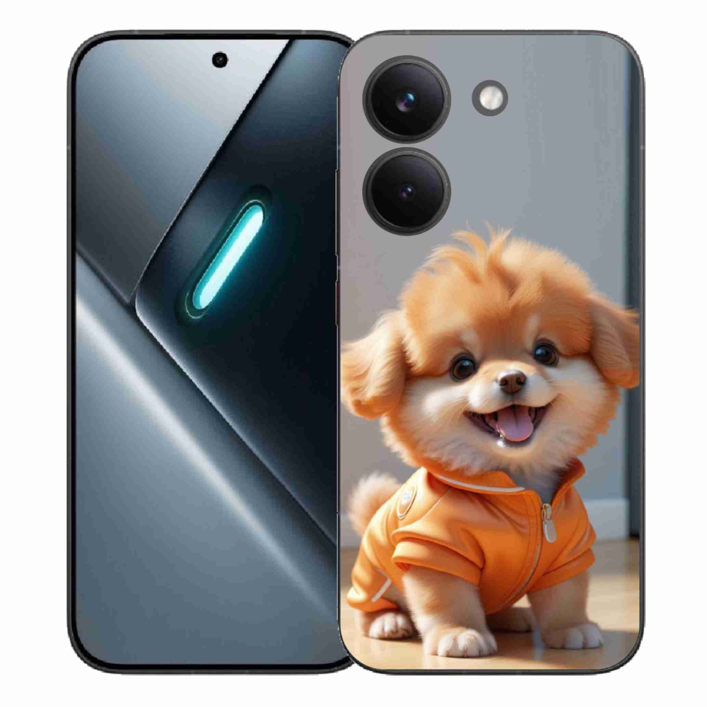 Gelový kryt mmCase na Xiaomi Poco X8 Pro - roztomilý pomeranian v mikině