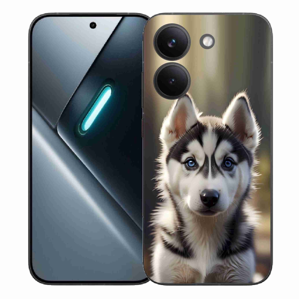 Gelový kryt mmCase na Xiaomi Poco X8 Pro - roztomilý sibiřský husky