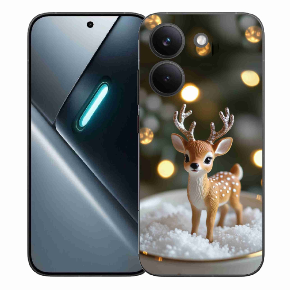 Gelový kryt mmCase na Xiaomi Poco X8 Pro - roztomilý vánoční jelen