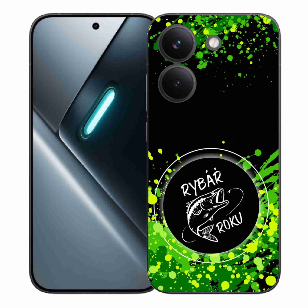 Gelový kryt mmCase na Xiaomi Poco X8 Pro - rybář roku černé pozadí