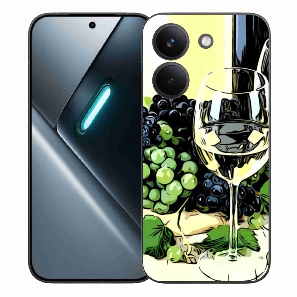 Gelový kryt mmCase na Xiaomi Poco X8 Pro - sklenka vína