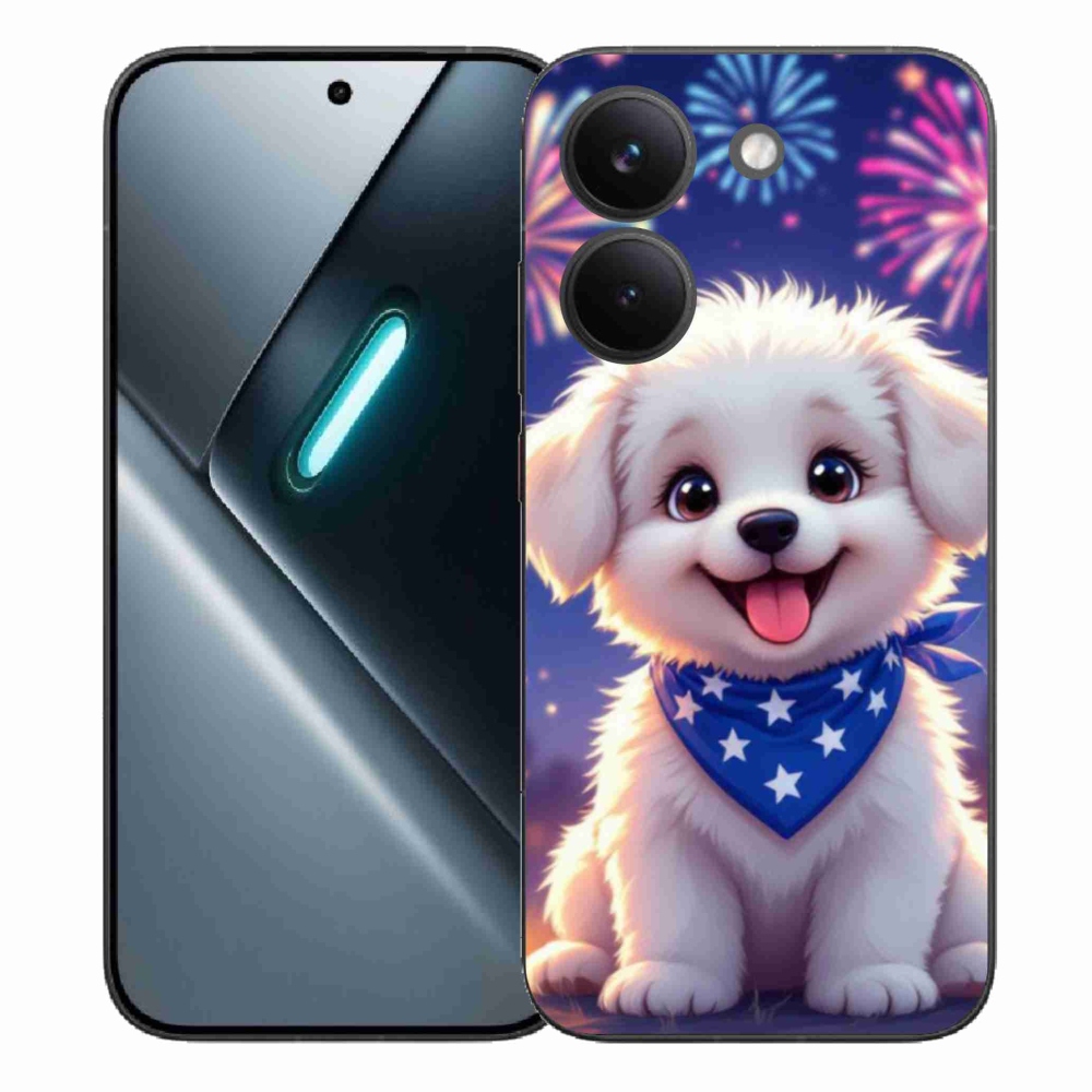 Gelový kryt mmCase na Xiaomi Poco X8 Pro - slavnostní štěně