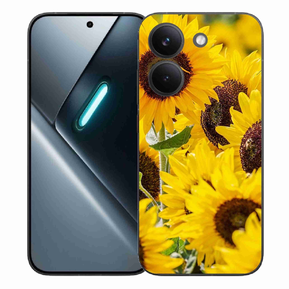 Gelový kryt mmCase na Xiaomi Poco X8 Pro - slunečnice