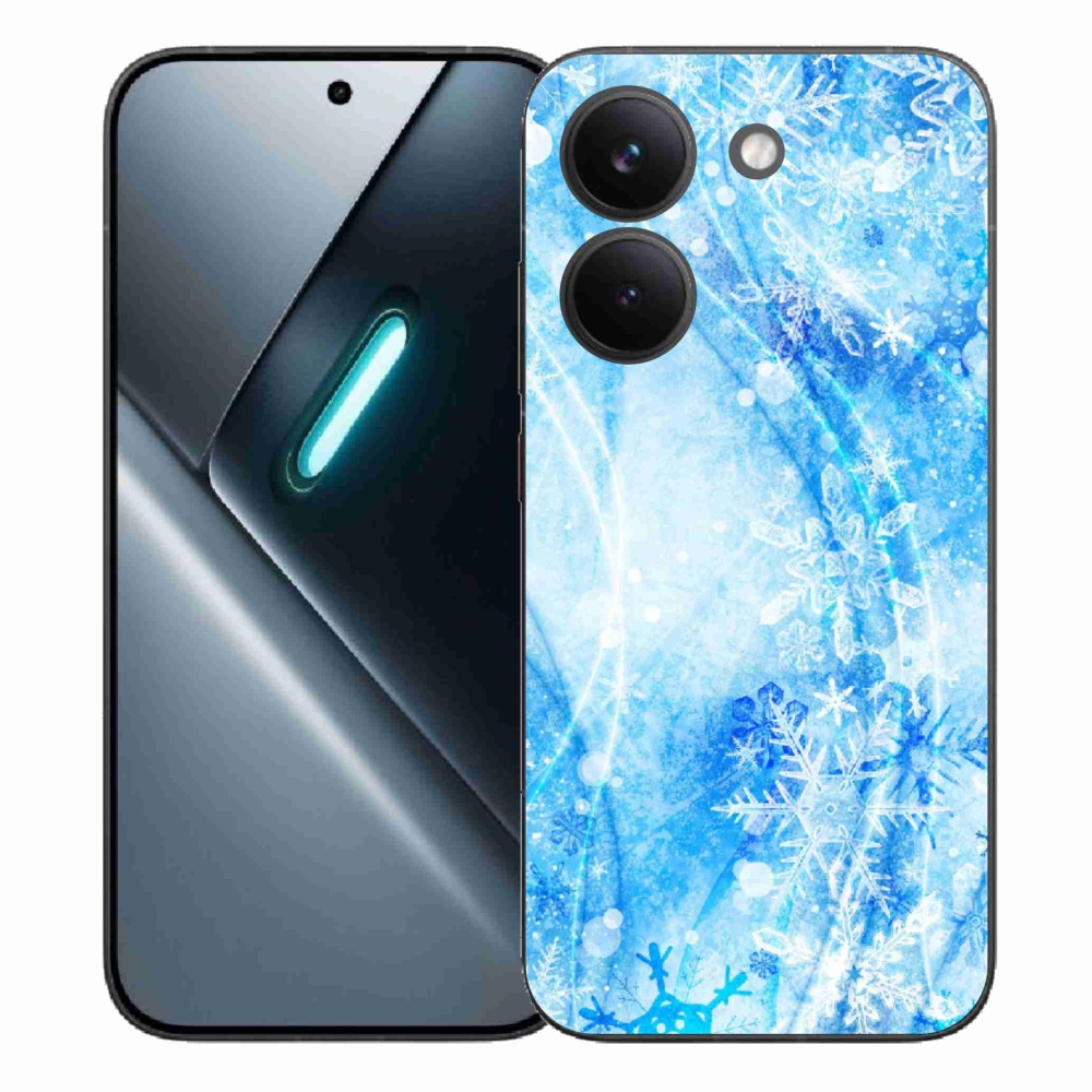 Gelový kryt mmCase na Xiaomi Poco X8 Pro - sněhové vločky