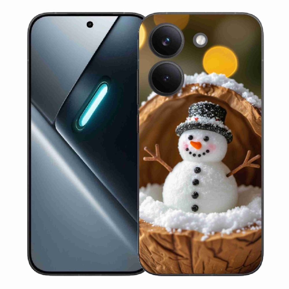 Gelový kryt mmCase na Xiaomi Poco X8 Pro - sněhulák 4