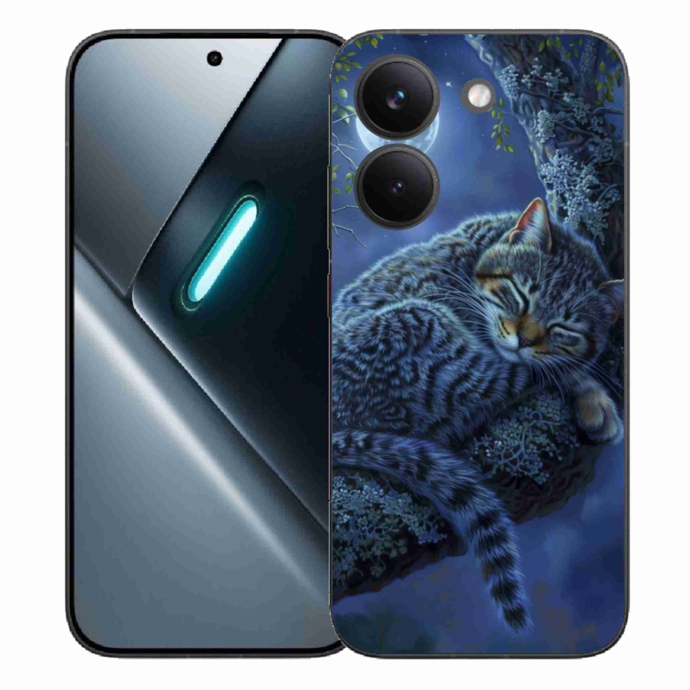 Gelový kryt mmCase na Xiaomi Poco X8 Pro - spící kočka