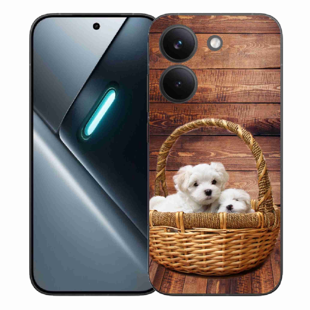 Gelový kryt mmCase na Xiaomi Poco X8 Pro - štěňátka