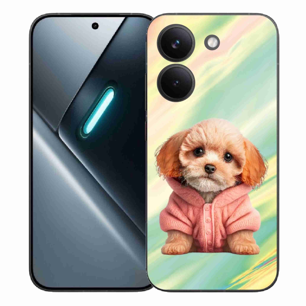 Gelový kryt mmCase na Xiaomi Poco X8 Pro - štěně ve svetru