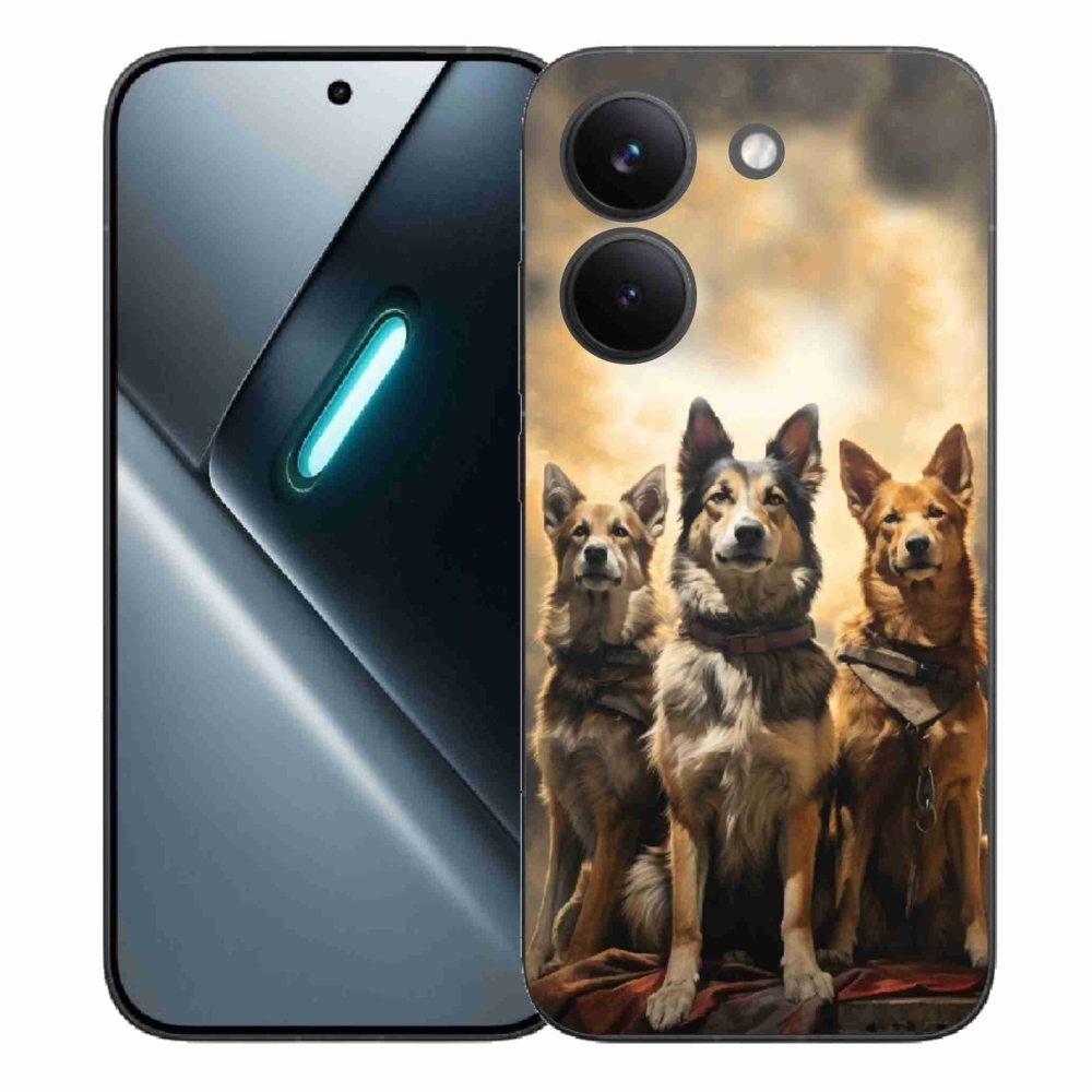 Gelový kryt mmCase na Xiaomi Poco X8 Pro - tři psi