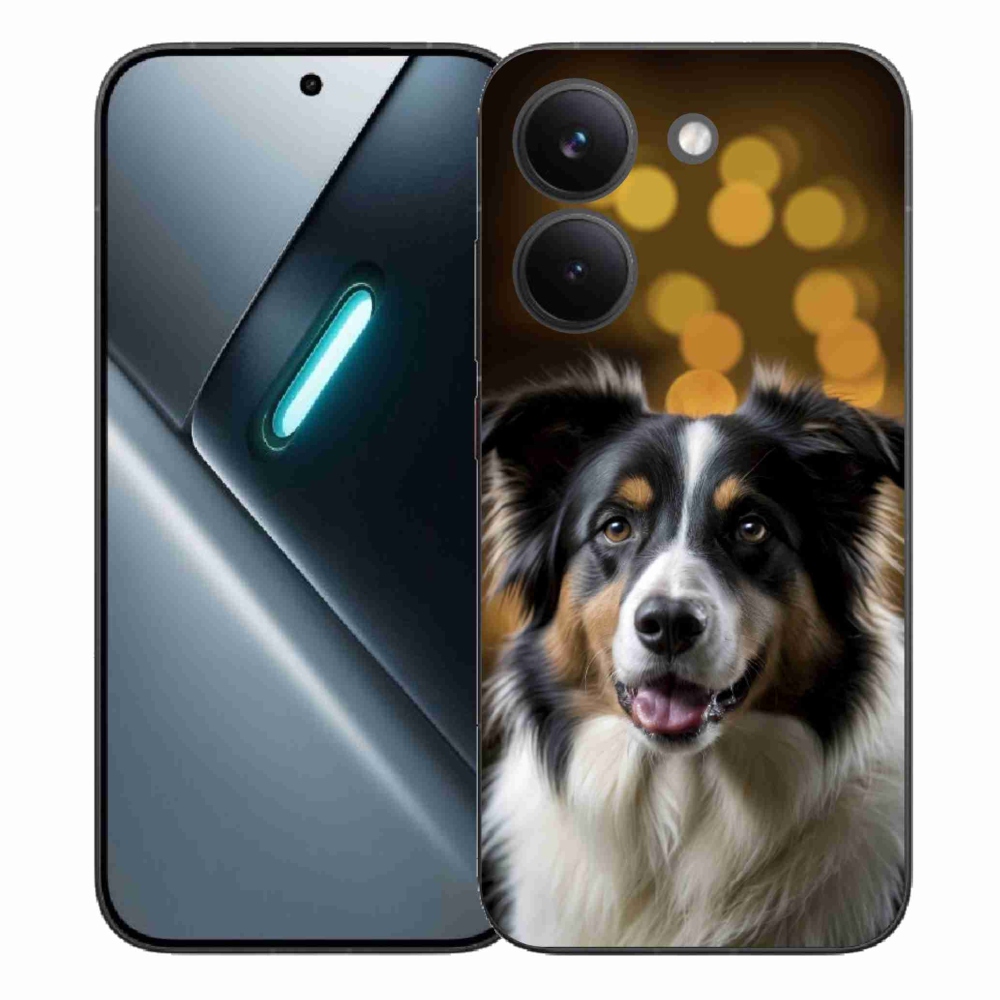 Gelový kryt mmCase na Xiaomi Poco X8 Pro - usměvavý australský ovčák