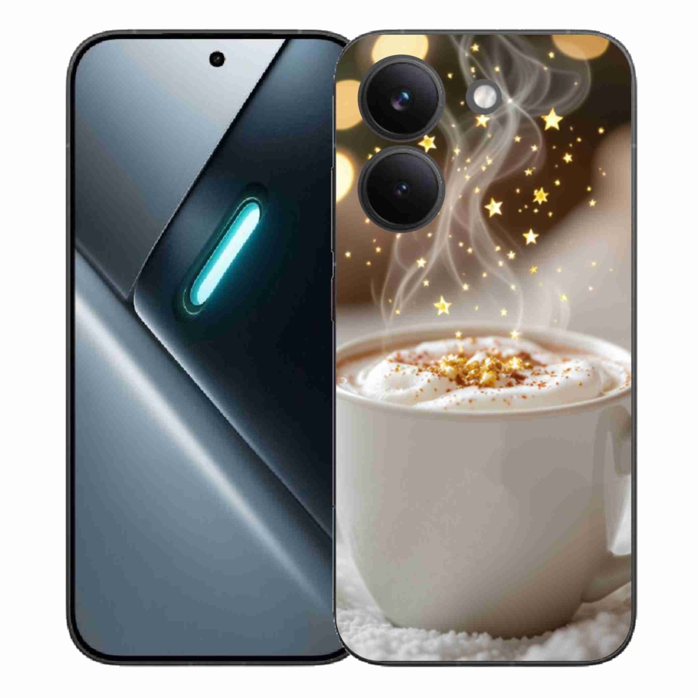 Gelový kryt mmCase na Xiaomi Poco X8 Pro - vánoční horký nápoj