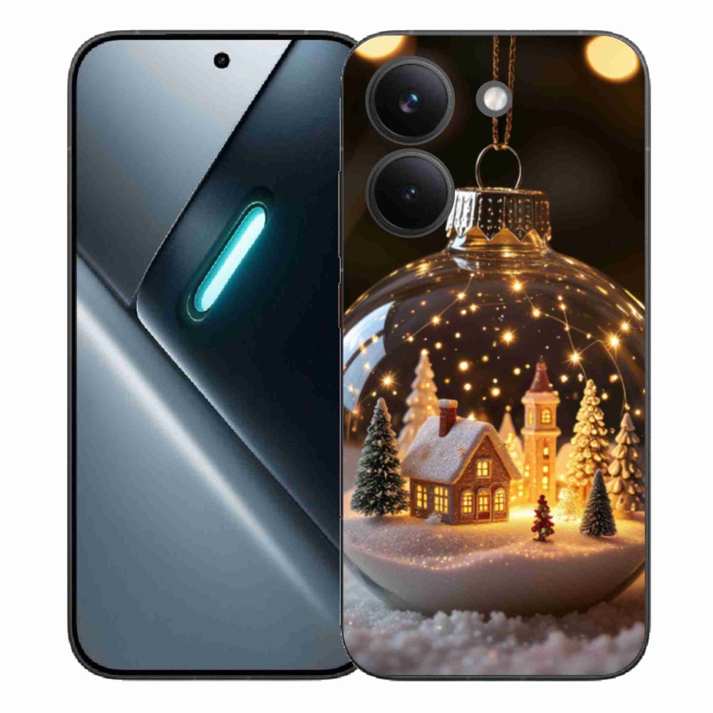 Gelový kryt mmCase na Xiaomi Poco X8 Pro - vánoční koule 3