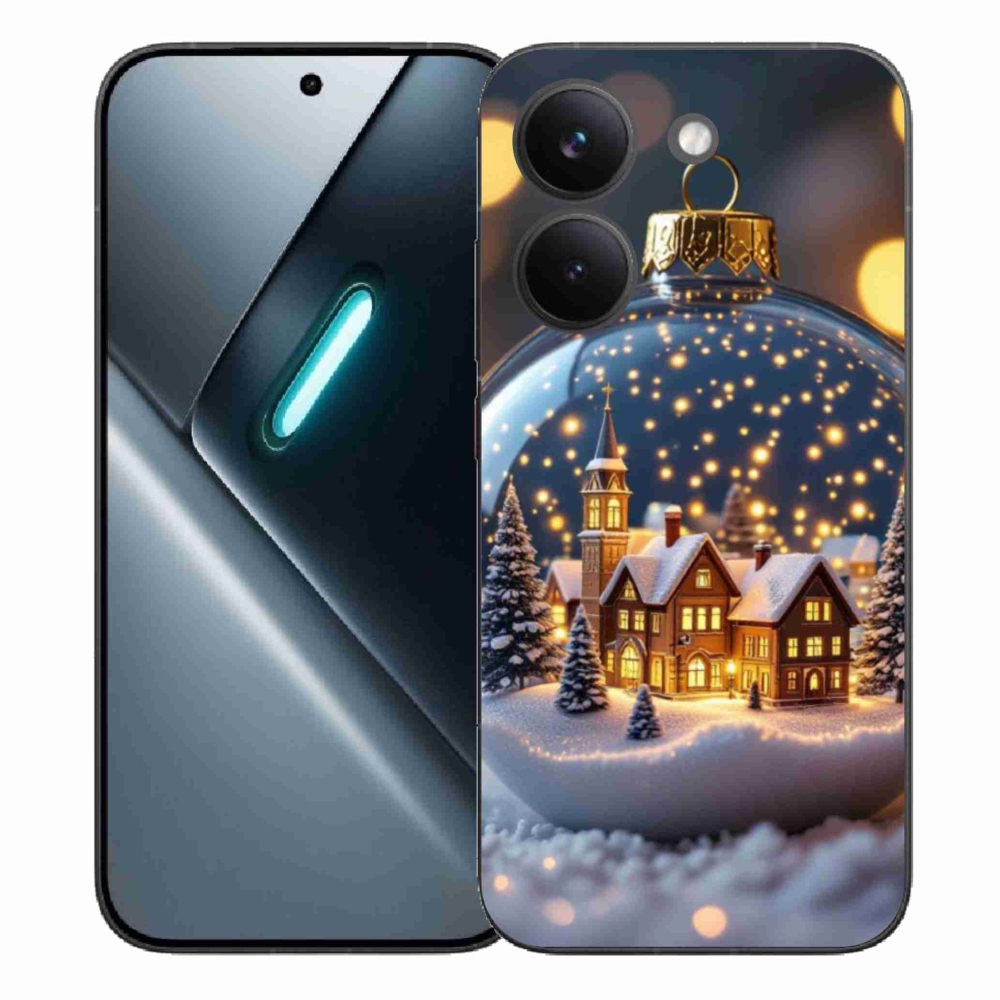 Gelový kryt mmCase na Xiaomi Poco X8 Pro - vánoční koule 4