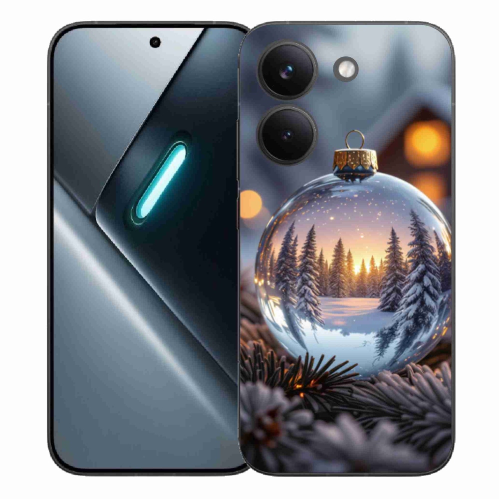 Gelový kryt mmCase na Xiaomi Poco X8 Pro - vánoční ozdoba