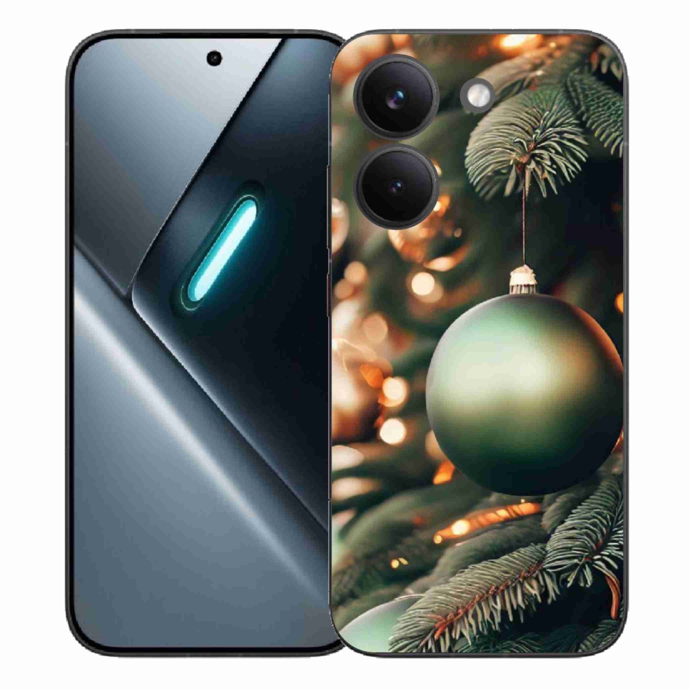 Gelový kryt mmCase na Xiaomi Poco X8 Pro - vánoční ozdoby 1