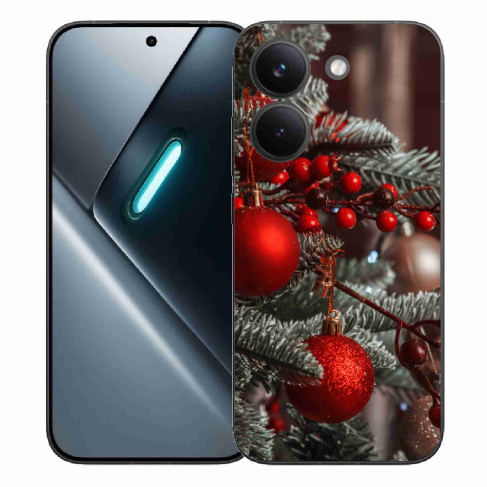 Gelový kryt mmCase na Xiaomi Poco X8 Pro - vánoční ozdoby 2