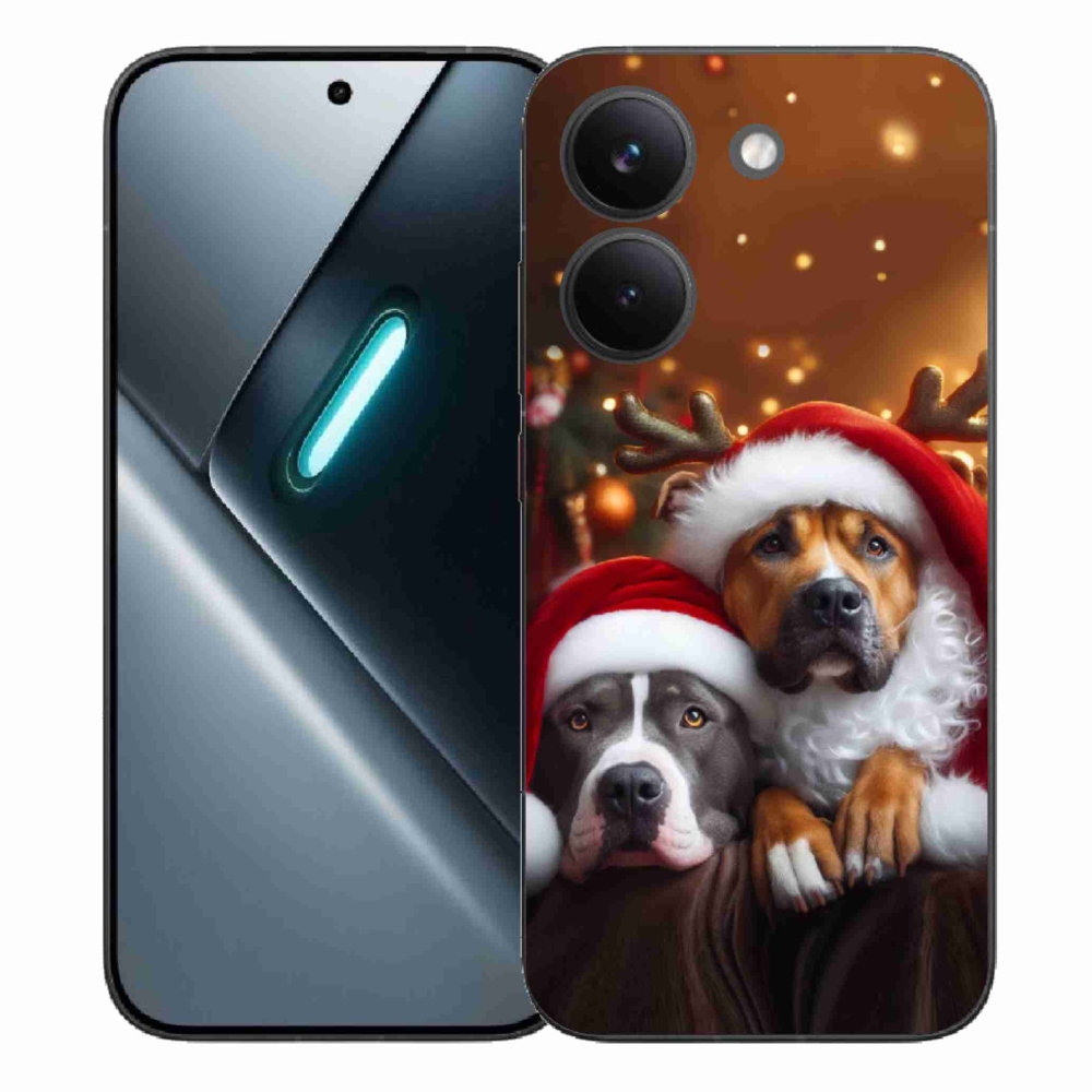 Gelový kryt mmCase na Xiaomi Poco X8 Pro - vánoční psi