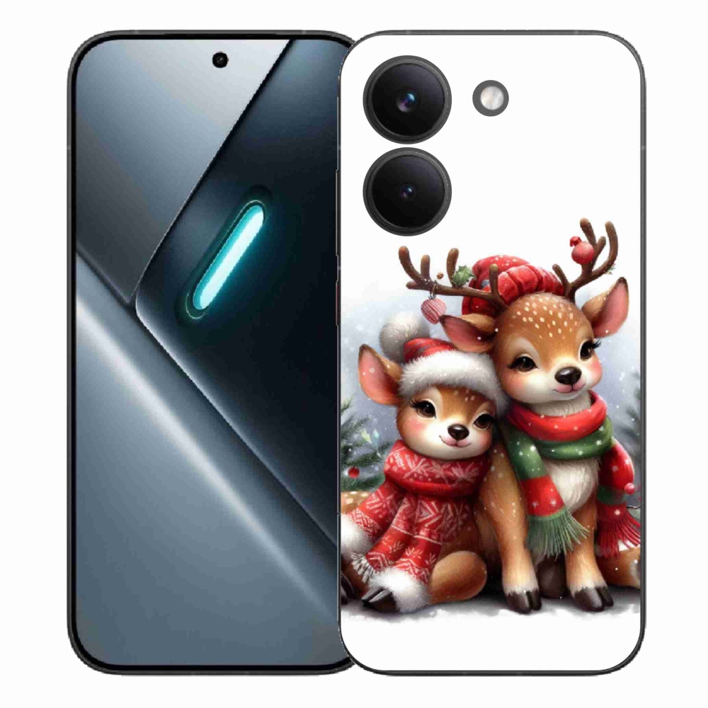 Gelový kryt mmCase na Xiaomi Poco X8 Pro - vánoční sobi