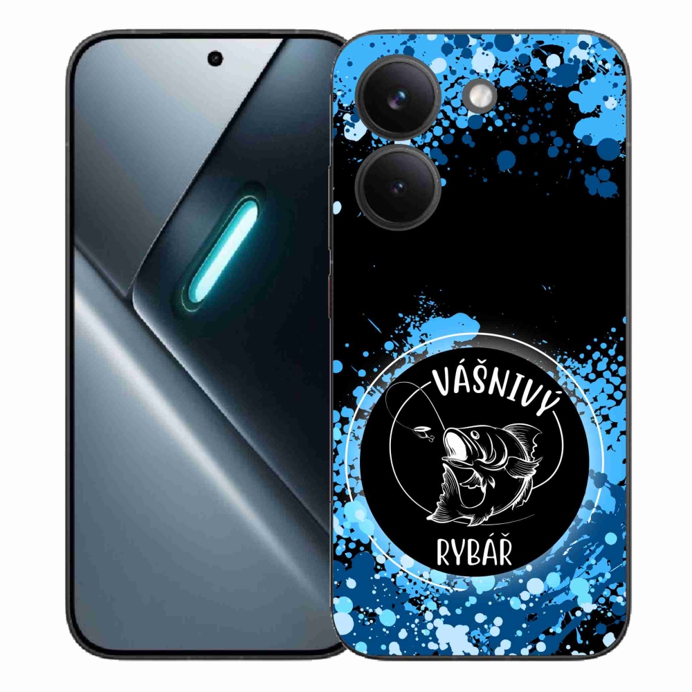 Gelový kryt mmCase na Xiaomi Poco X8 Pro - vášnivý rybář černé pozadí