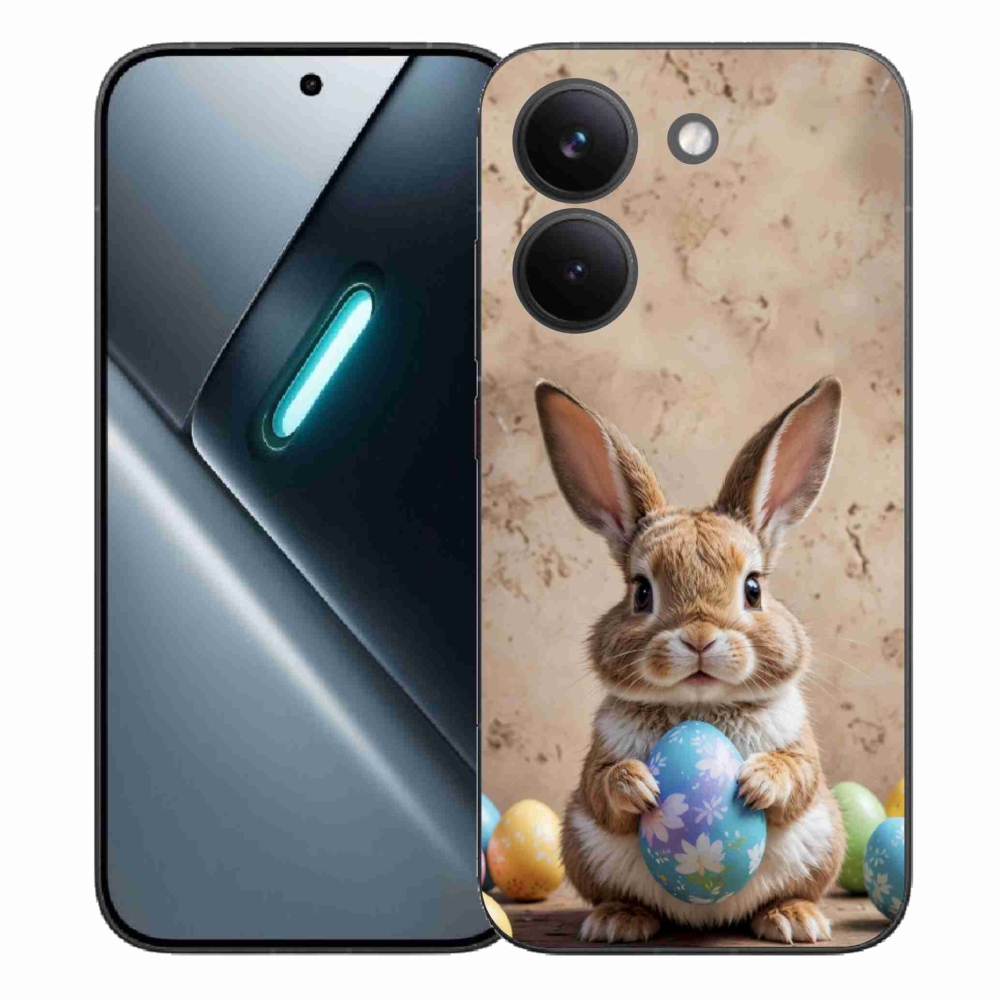 Gelový kryt mmCase na Xiaomi Poco X8 Pro - velikonoční králíček