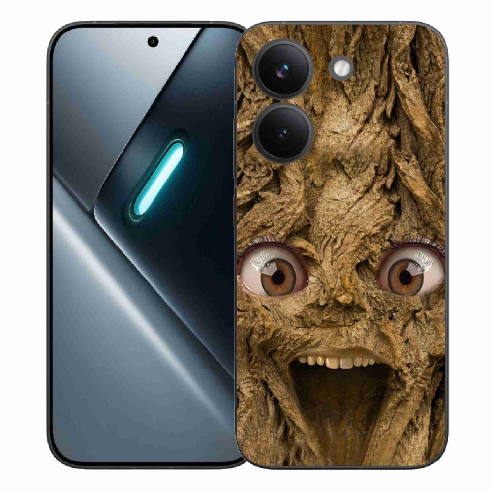 Gelový kryt mmCase na Xiaomi Poco X8 Pro - veselý strom s očima