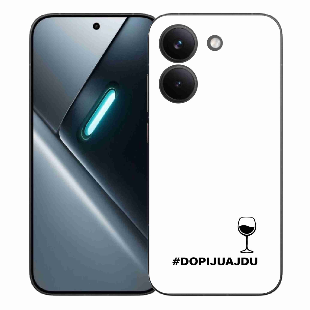 Gelový kryt mmCase na Xiaomi Poco X8 Pro - vinný motiv bílé pozadí