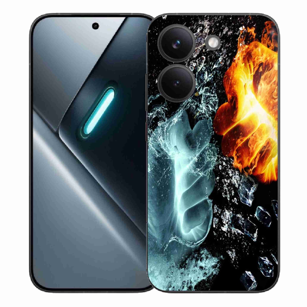 Gelový kryt mmCase na Xiaomi Poco X8 Pro - voda a oheň