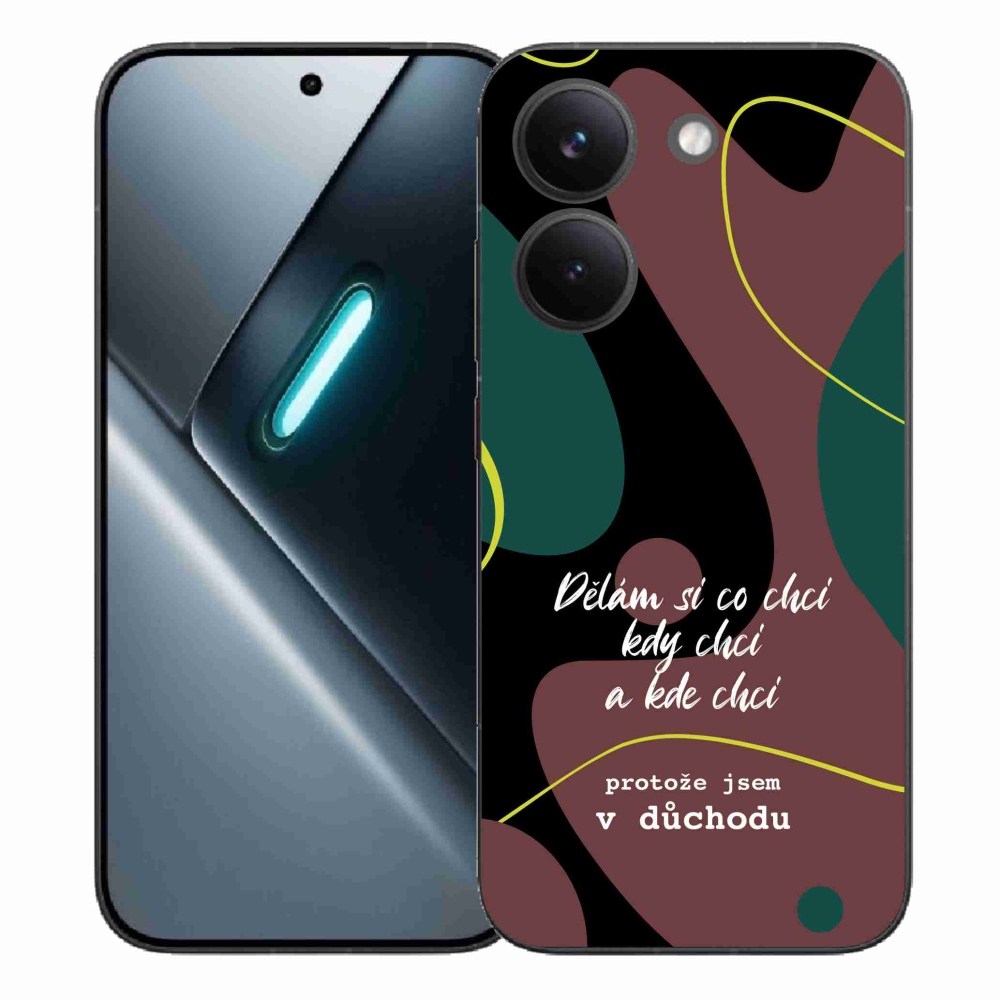 Gelový kryt mmCase na Xiaomi Poco X8 Pro - vtipný text 10 černé pozadí