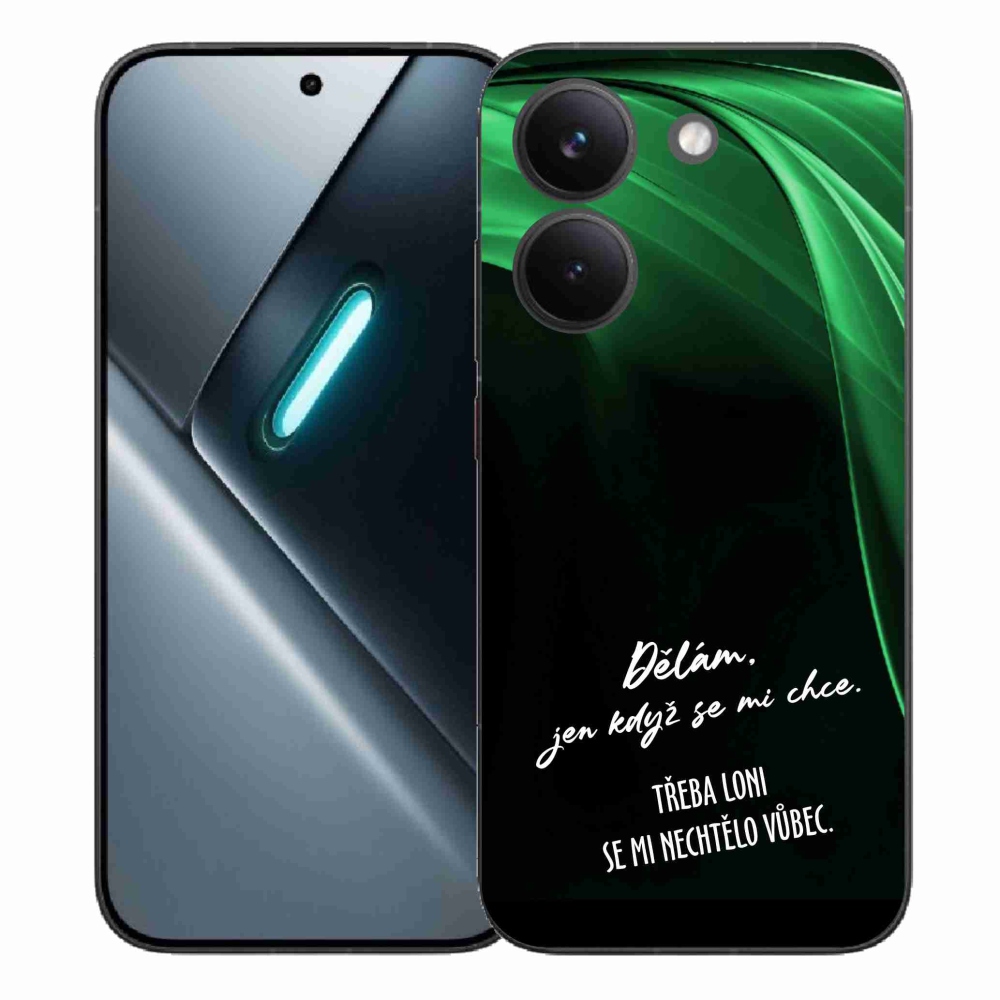 Gelový kryt mmCase na Xiaomi Poco X8 Pro - vtipný text 12 černé pozadí