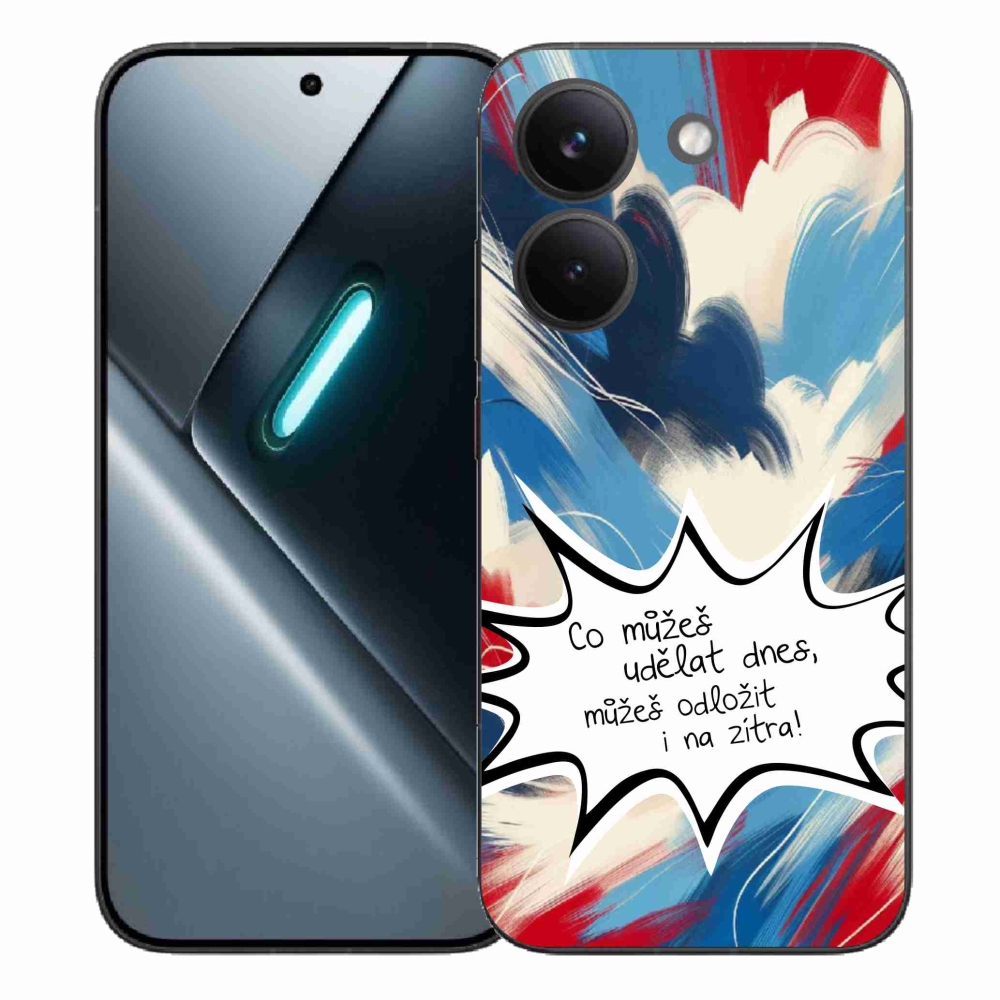 Gelový kryt mmCase na Xiaomi Poco X8 Pro - vtipný text 9 bílé pozadí