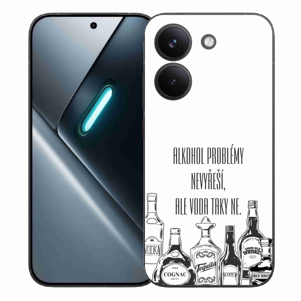 Gelový kryt mmCase na Xiaomi Poco X8 Pro - vtipný text bílé pozadí