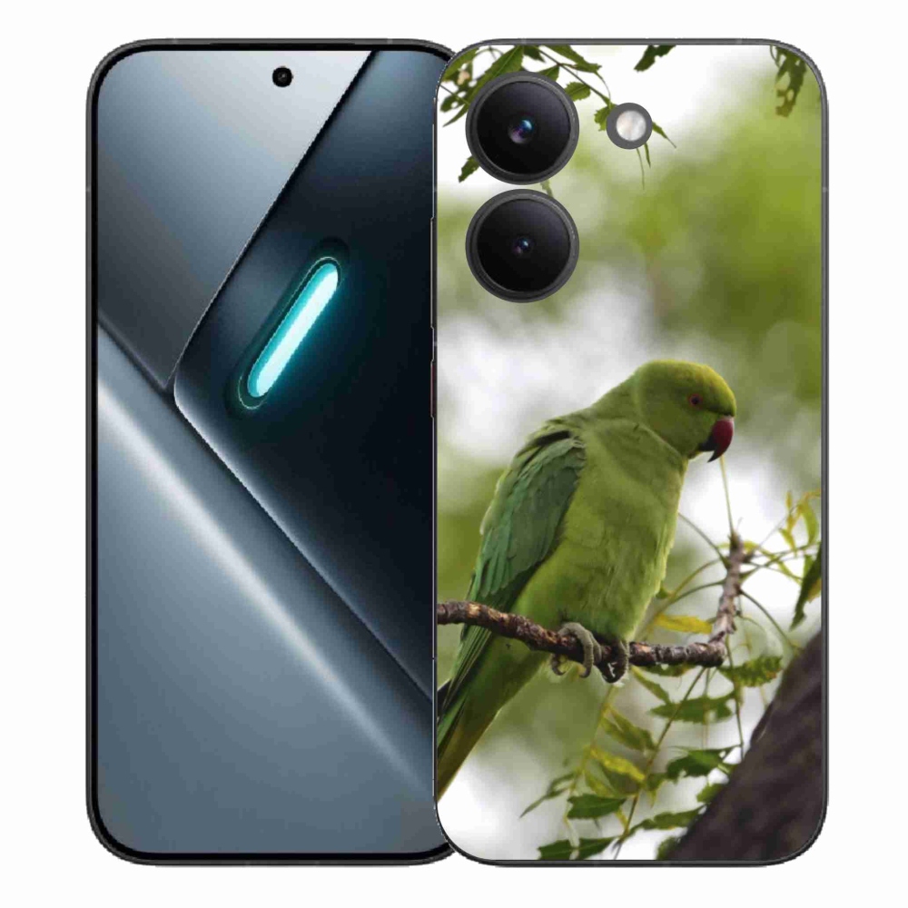 Gelový kryt mmCase na Xiaomi Poco X8 Pro - zelený papoušek