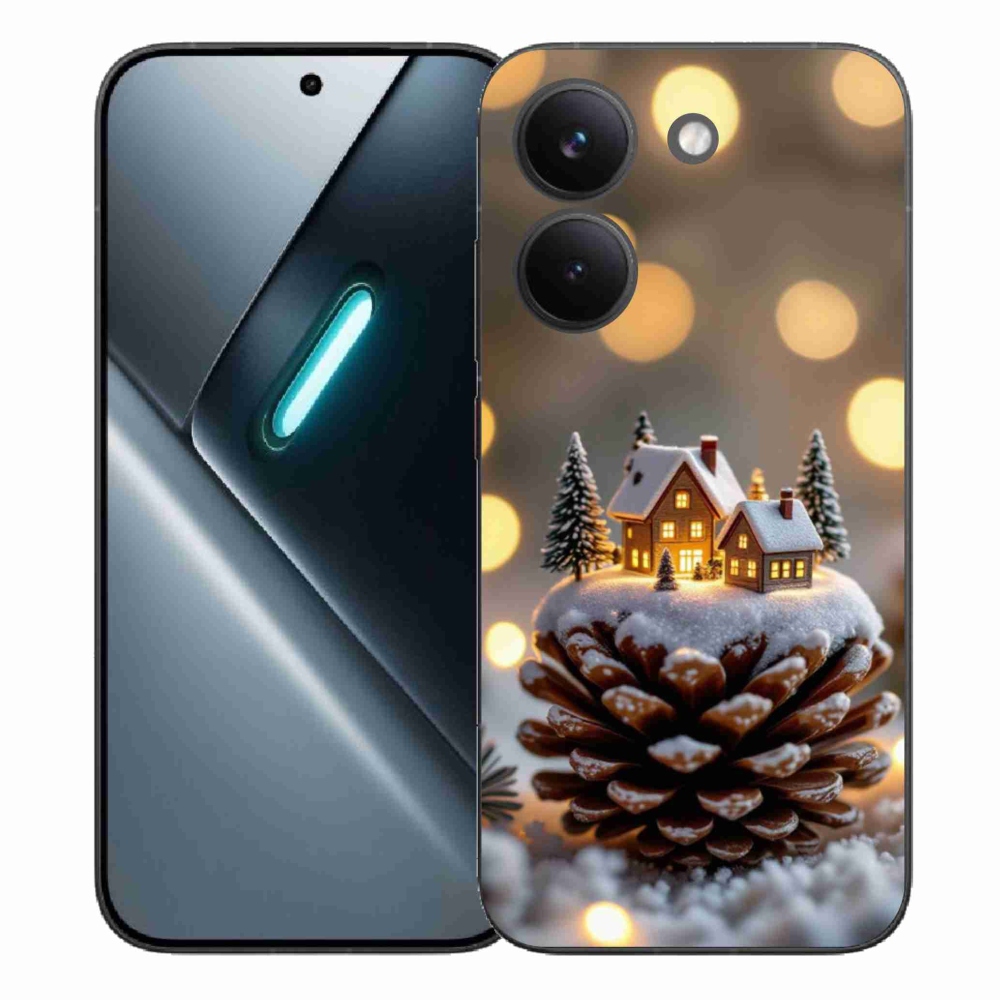 Gelový kryt mmCase na Xiaomi Poco X8 Pro - zimní vesnička