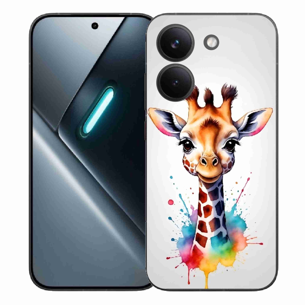 Gelový kryt mmCase na Xiaomi Poco X8 Pro - žirafa 1