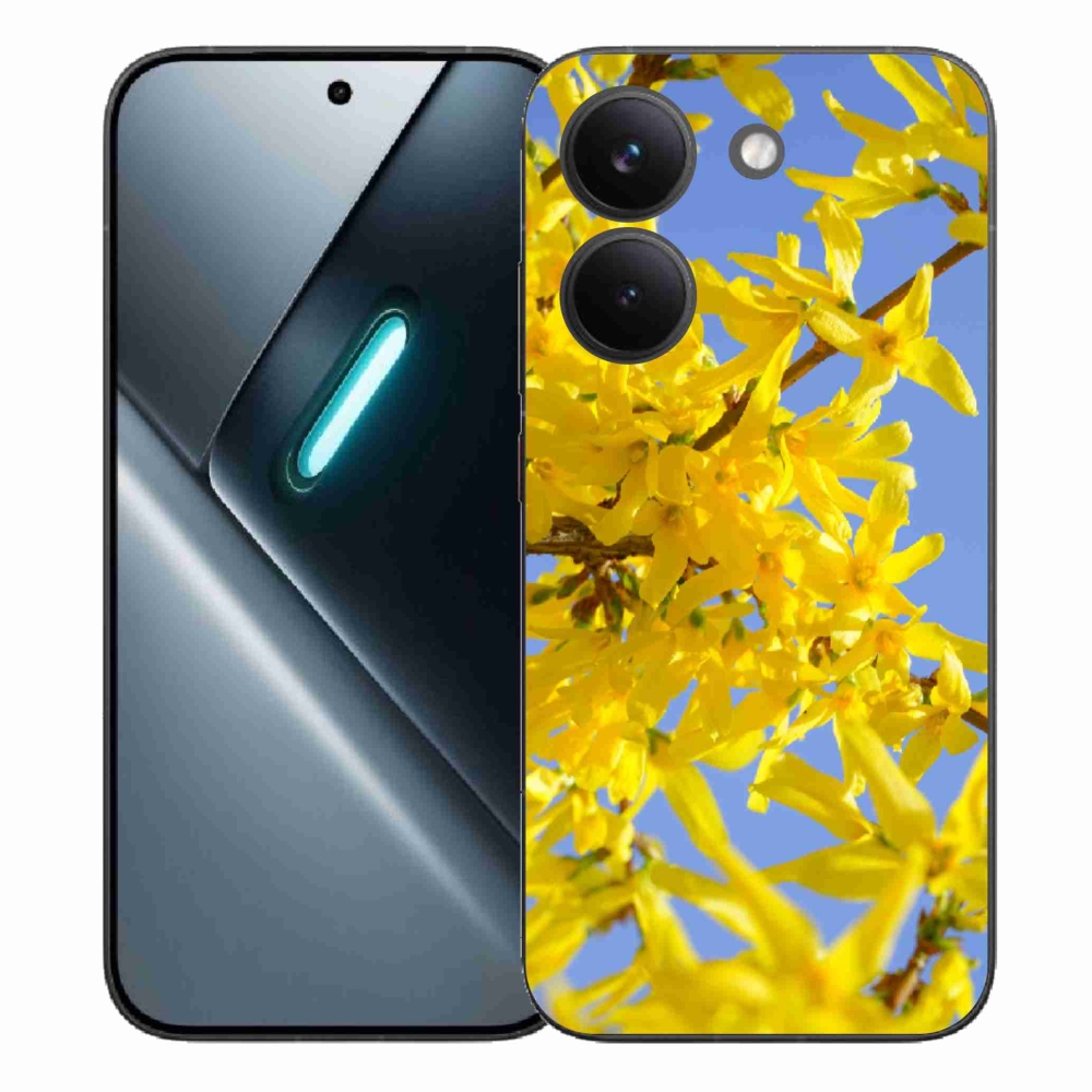 Gelový kryt mmCase na Xiaomi Poco X8 Pro - žluté květy