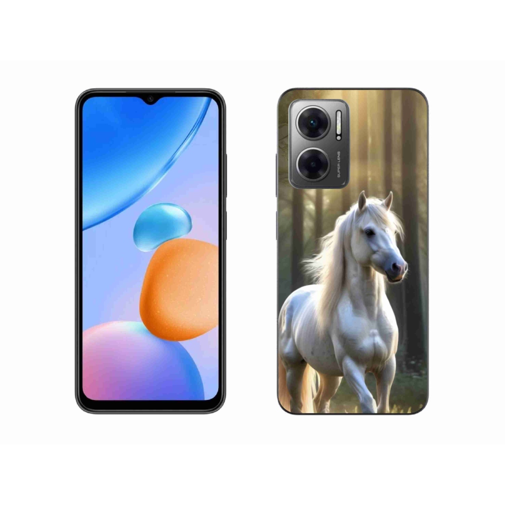 Gelový kryt mmCase na Xiaomi Redmi 10 5G - bílý kůň 3