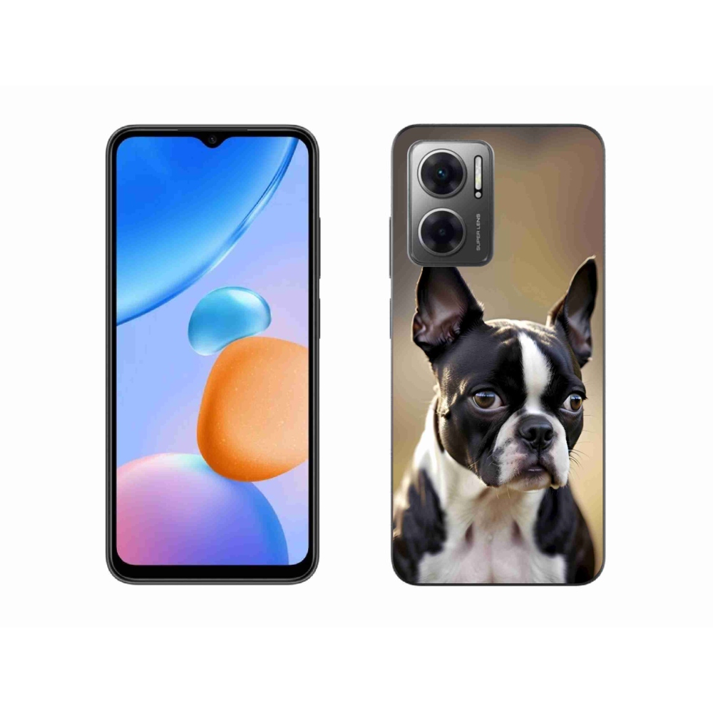 Gelový kryt mmCase na Xiaomi Redmi 10 5G - bostonský teriér