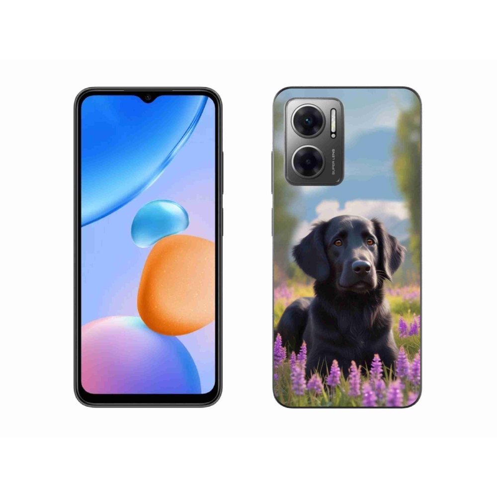 Gelový kryt mmCase na Xiaomi Redmi 10 5G - elegantní černý retrívr
