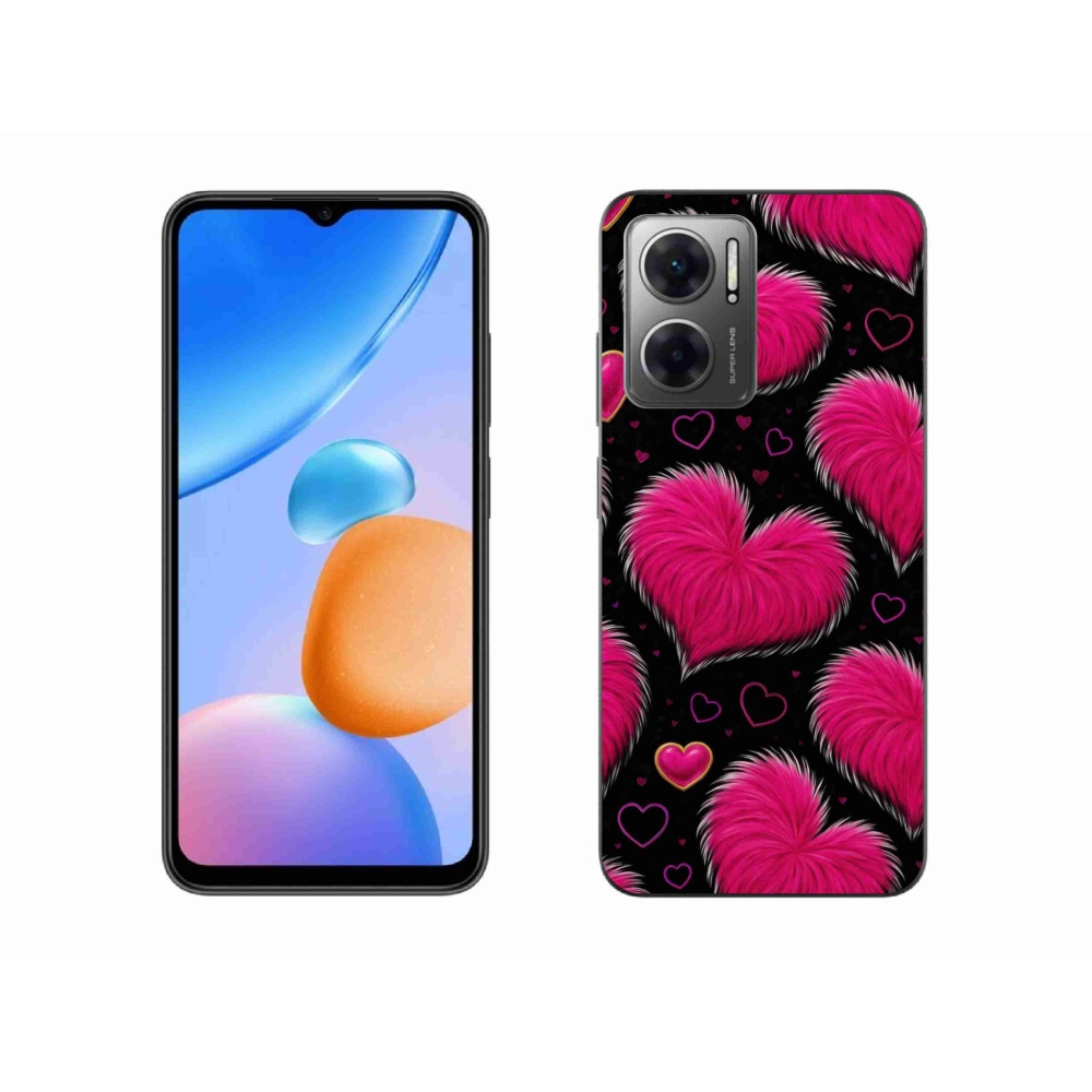 Gelový kryt mmCase na Xiaomi Redmi 10 5G - hebká srdce