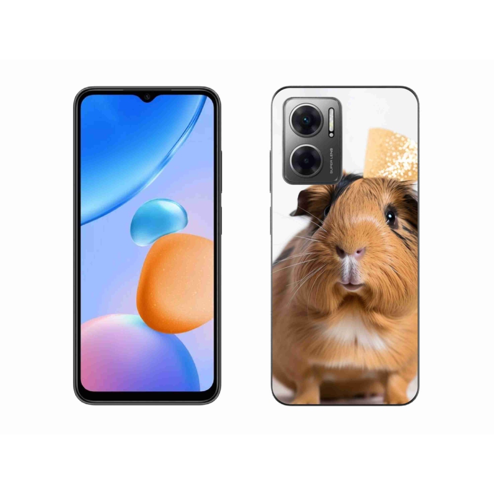 Gelový kryt mmCase na Xiaomi Redmi 10 5G - hnědé morče