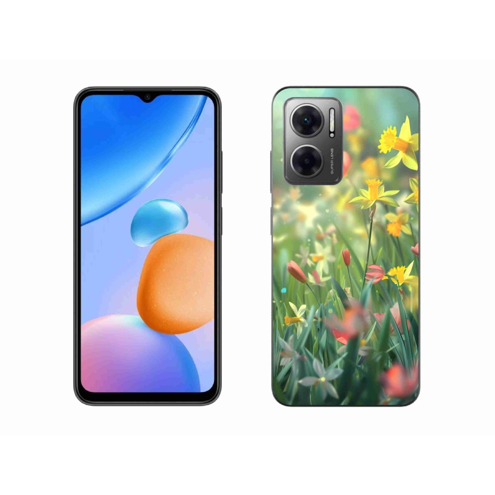 Gelový kryt mmCase na Xiaomi Redmi 10 5G - jarní květy